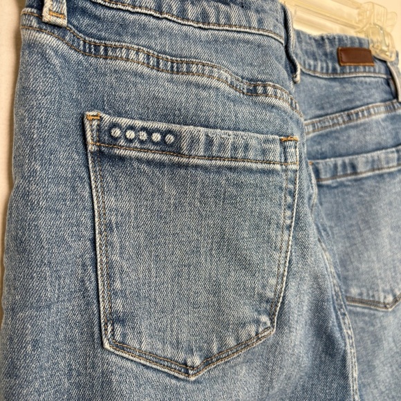 BLANK NYC The Baxter Ribcage Straight Leg High Rise Distressed Denim Jeans 28 6 - Picture 13 of 17